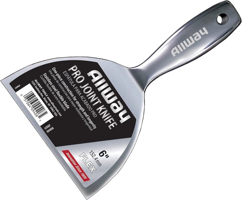 Allway UX6F Premium One-Piece Flex Stainless Steel Joint Knife, 6" - Image 2